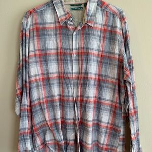 Cubavera long sleeve Linen shirt XL